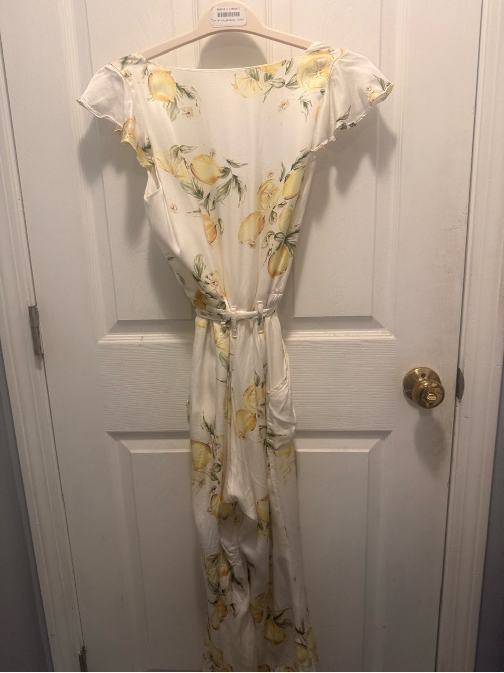 For Love & Lemons romper with Yellow Lemon Print